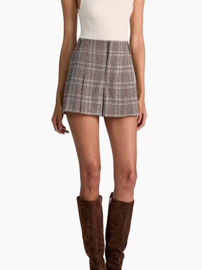 ALICE + OLIVIA Scarlet Plaid Flutter Shorts - size 2